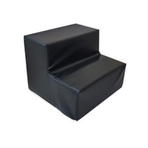 [방수계단] 까씨네 기본 2단 레자 강아지계단 40x40x30 인조가죽 애견계단/생활방수/색상 6종, 레자블랙 2단
