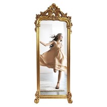 엔틱 전신거울 인테리어 거울 대형 골드거울 옷가게, 대형샴페인컬러브라켓175x69CM