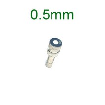 5 PCS 퀵 슬립 잠금 노즐 0.1mm0.6mm 포깅 스프레이 스프링클러 6mm 커넥터 용 미스트 가든, 0.5mm, 0.5mm