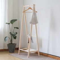 행거 설치 부품 스탠드옷걸이 키다리행거 알고트 101012 코트 랙 바닥 침실 단단한 나무 옷걸이 가정용 보관 간단한 실내 현대, 10저장 섹션 80