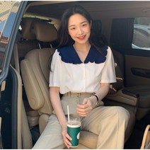 시크 빈티지 따뜻한 감령 목이버섯 빅터틀넥 반팔 셔츠