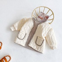 루라줌) 신생아 아기 유아 아동 남아 여아 백일 6개월 돌아기 두돌 항아리 양면 깔깔이 누빔 자켓 잠바 점퍼 바람막이 가디건 외투 어린이집 등원룩 가을 겨울잠바 아기잠바