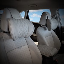 아이빌 마스타 C커브 차량용 목쿠션 메모리폼 목베개, 1개, 웜그레이