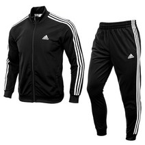 아디다스 기모 빅사이즈 트레이닝세트 트랙수트 블랙