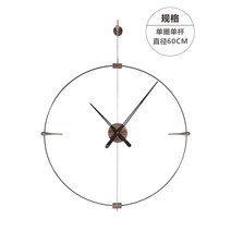 모던 심플 북유럽풍 거실 인테리어 고급 벽시계, 다른, 05.단일 원 - 지름 60cm