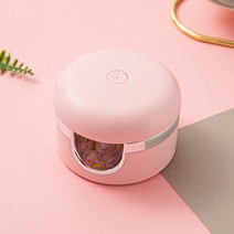 젤네일 UV 램프ANGNYA-미니 LED 램프 손톱 용 휴대용 네일 건조 매니큐어용 빠른 소형 젤 폴리쉬 접착제 US, 02 Pink