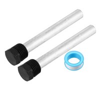 온수기 히터봉 온수 히터 x autohaux 2pcs rv 마그네슘 합금 양극 막대 히터에 적합 18x235mm 34 rv 캠핑카 트레일러 에 대한 npt, 블랙 2pcs