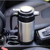 1000ML 스테인레스 스틸 자동차 전기 가열 주전자 커피 차 보온병 물 가열 컵 머그잔 12V 자동차 액세서리 자동차 온수기