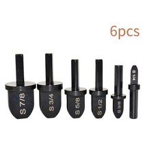 동관 확장기 파이프 머신 확관기 구리 튜브 스웨이징 6 개 에어컨 냉장고 전기 드릴 비트 플레어 테이크 오버 도구, [01] 6Pcs Triangle handle, 01 6Pcs Triangle handle