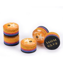 CRICAL 5 Pieces Rainbow Tip Billiards Pool Cue 1114mm SSSSXMMHH, 07 Yellow-14mm_01 5