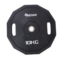 12각 우레탄 바벨 원판 TPU 경량(홀30mm) 바벨 냄새없음 벤치프레스에 사용 원판 10kg1장가격임 2.5~20kg, 2.5kg2장, 1개