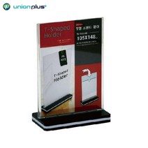 A6 세로형 스탠드 POP 꽂이 테이블 메뉴판 가격표 뷰티샵 전단지 안내 학원 홍보물 미니배너 거치대 자석 알림판 받침대 pop 투명 카페주문대 미용실 카달로그 팜플렛 배너 케이스