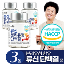 류신 단백질 타블렛 정 분리유청 윤택 알레, 60정, 3개