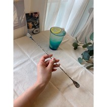 오리스타 롱바스푼 (32cm) 롱티스푼 칵테일 에스프레소 커피스푼 스텐 일자 업소용 바리스타 바스푼 25cm 28.5cm 32cm