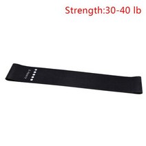 턱걸이밴드 근력운동 고무튜브 안티 슬립 코튼 힙 밴드 저항 요가 스트레칭 트레이닝 피트니스 운동을 부티 운동 탄성 1 개, Black