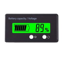 12V-48V 방수 배터리 용량 게이지 골프 카트 전압계 3S-26S 리튬 납산 디지털 테스터, 한개옵션0
