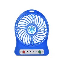 Xiaomi-휴대용 충전식 LED 조명 선풍기 에어 쿨러 미니 데스크 USB 핸드헬드 데스크탑 쿨링 가정용 에어컨 샤오미 포터블, [03] 파란