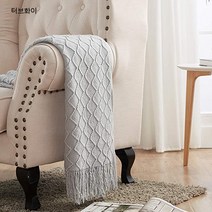 니트카펫 펜션 침대 꼬리 덮개 담요 거실 소파 덮개 담요 카펫 태슬 담요