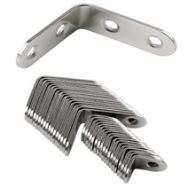 L자 브라켓 코너철 경첩 꺽쇠 배터리박스 탁자다리 책상 테라스데크 서랍장 사각파이프 책장 가구 제작 침대 스텐 연결 ㄱ자 보강 선반 식탁 직각 흰지 평철 리폼 DIY 303016