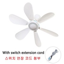 천장 천정 선풍기 산업용 업소용 천장형 타프팬 천정형 조명 천정용 실링팬 xiaomi 자동 6 잎 usb 전원 캐노피 팬 원격 제어 매달려 팬 캠핑 야외 침대 기숙사 텐트, 플러그 흰색
