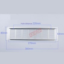 카라반 캠핑카 트레일러 rv 알루미늄 캐비닛 환기 환기 그물 방열 net vent, 파80 l300