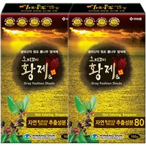 오디코디 황제앤 파우치형 일반염색약(새치), 자연갈색, 2박스
