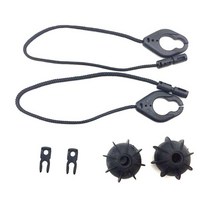 홀딩도어 후면 자동차 트렁크 리드 백 홀딩 스트랩 새틴 블랙 소형 볼 고정 로프 폭스바겐 티구안 20082018 5N0 863 447 5N0863447, [02] 2 pcs