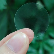 500매 실링 스티커 종이 원형 투명 밀봉 봉인 포장 배달, 2.5cm 1롤(500개)