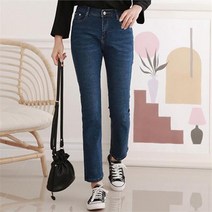 [몰빵샵] 여자 날씬핏 데님 스판 청바지