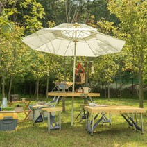 바나나빌딩 의자까지 일체형 폴딩 캠핑 테이블