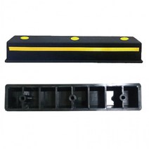 STOP 로고 박힌 주차블럭 주차장 스톱 P.E칼라 주차스토퍼 카스토퍼 1개, 아스콘용, 아스콘용