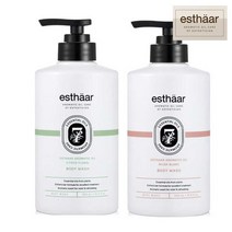 애경 에스따르 바디워시 플로랄+머스크블랑 500ml 대용량 바디클렌저 아로마틱오일케어