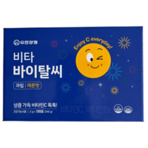 유한양행 비타민C 하루섭취 1000mg 레몬맛 120포 2개월분, 유한양행 비타민C 하루섭취 1000mg 레몬맛120포, 2개