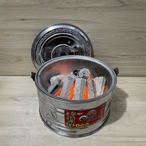 가정용 숯불 그릴 야외 화로 오버파이어 스토브, 숯불난로+배수판+바비큐 픽(그물)