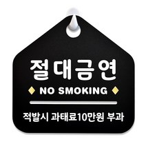 루리앤메리 NEW 잠깐 블랙 안내판 B 74 절대금연 주문제작형 표지판, B 74 절대금연 양면 (다른제품선택가능)+3000원