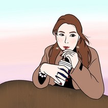 선물 포장 ) 주문제작 기념일 선물 사진 그림 액자 감성 팝아트 캐리커처 초상화 추천, 우드