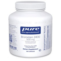 해외 Pure Encapsulations Bromelain 브로멜라인 500mg, 2개