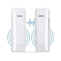 포인트 투 무선 브릿지 Adalov CPE360 5 8G 900Mbps 고속 인터넷 브릿지 야외 CPE 14DBi 하이 게인 안테나 5KM 작동 거리 24V PoE 전원 1기가비트, CPE360-900Mbps