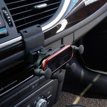 아우디 A7 4G8 1세대 전용 스마트폰 핸드폰 거치대 홀더 브라켓 클립형, 02.실버, 1개