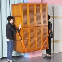 이동 단일 스트랩 캐비닛 냉장고 세탁기 이사 어깨 끈-117247, 단일옵션, 02. 단일 뒤로 움직이는 인공물