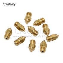 juki nozzle 5/10PCS CR-6 SE 노즐 Hotend 압출기 키트 Ender-3S1 MK8 0.3/0.4/0.5/0.6/0.8MM 3d 프린터 부, 06 1.0mm_02 10PCS