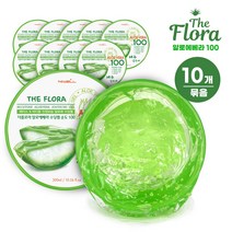세종상사 더플로라 알로에베라 수딩젤 300ml 보습 진정 수분크림, 10개