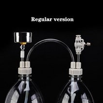 자작 화학 이탄 이산화탄소 발생기 고압 수족관 DIY CO2 발생 시스템 키트 압력 게이지 튜브 밸브 공기 흐름 조정 심은 탱크 이끼 식물, [01] 1