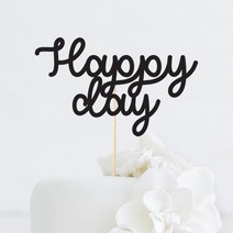 [인디케이] 자유영어 스윗 맞춤 케이크토퍼, 블루