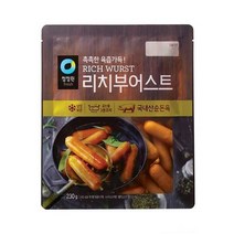 청정원 캠핑음식 리치부어스트 비엔나 소세지 아이들간식 야채볶음 어린이반찬 230g 2개 간단한요리 간편식, 34세트