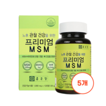 종근당 프리미엄 엠에스엠 120정 5통 총10개월분