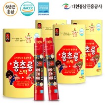 대한홍삼진흥공사 어린이 홍삼 녹용 스틱 30포 (맛있는 유아 키즈 홍삼 진액), 30스틱, 4개