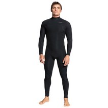 퀵실버 남성 4/3mm Everyday Sessions 백집 전신수트 Wet 수트 - 블랙 2aM305783, Black, X-Large