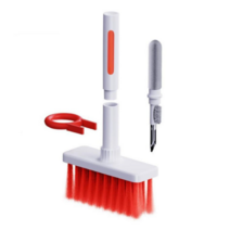새로운 기계식 키보드 브러시 5 In 1 키보드 및 이어폰 클리너 Keycap Key Puller Kit For Apple Airpods 무선 헤드셋 브러시, red, 하나