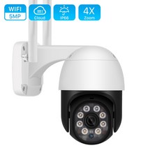 와이파이 카메라 ai 감지 자동 추적 cctv 비디오 감시 야외 ip 카메라, 3mp 128GB 카드 추가, 우리 플러그